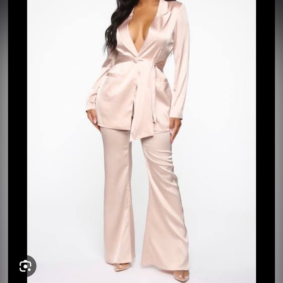 Fashion Nova Pants - fashion nova satin suit set